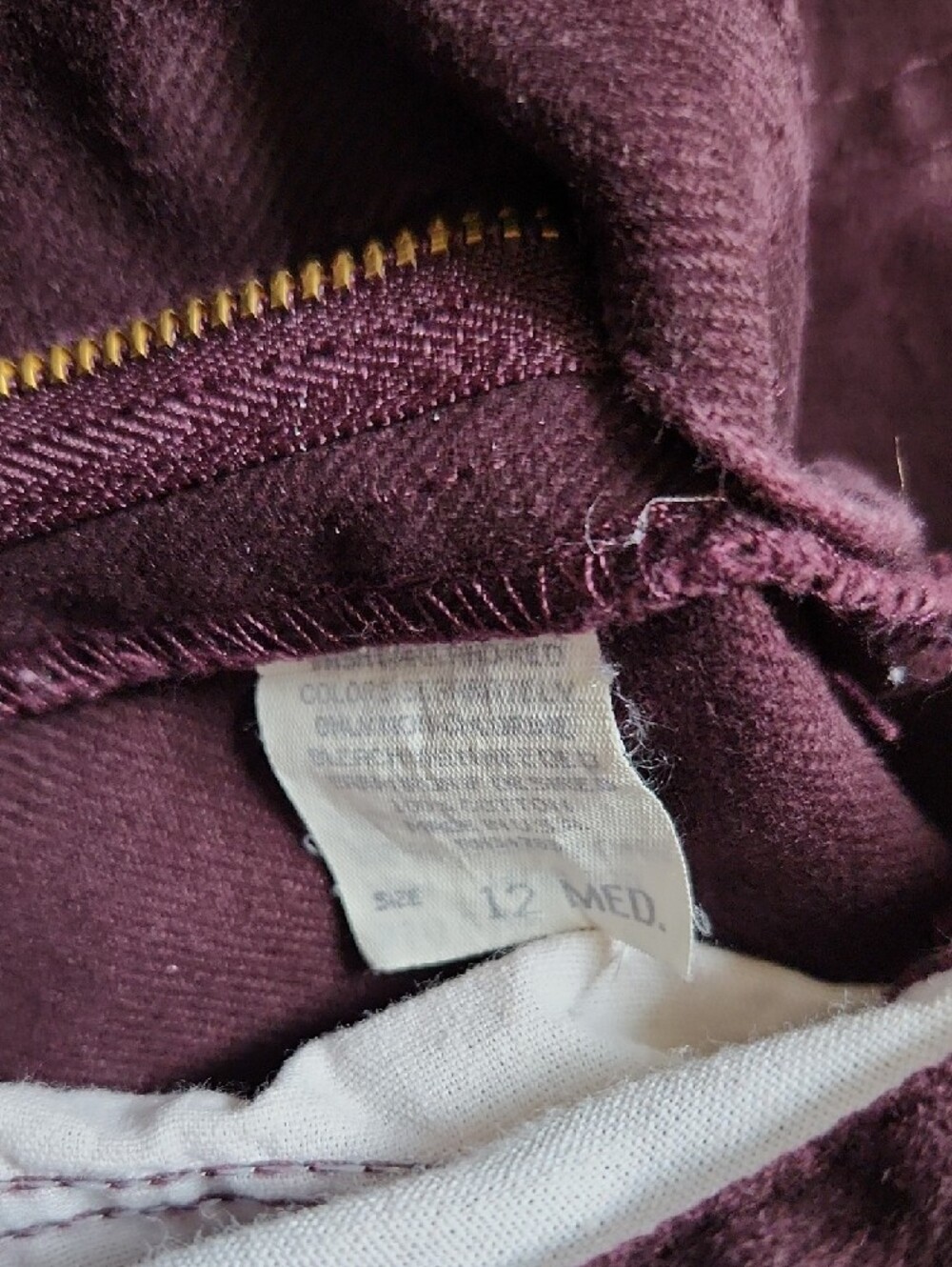 Vintage Lee Riveted Jeans in Deep Plum - Picture 4 of 8